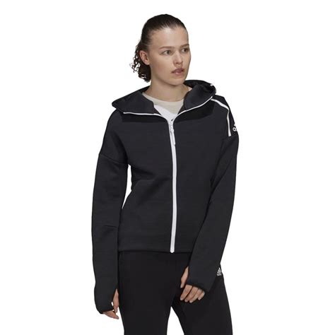 adidas kapuzenjacke z.n.e. hoody fast release zipper olivegrün/schwarz|adidas Z.N.E. Premium Full.